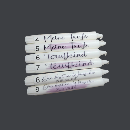 Stabkerzen mit Spruch